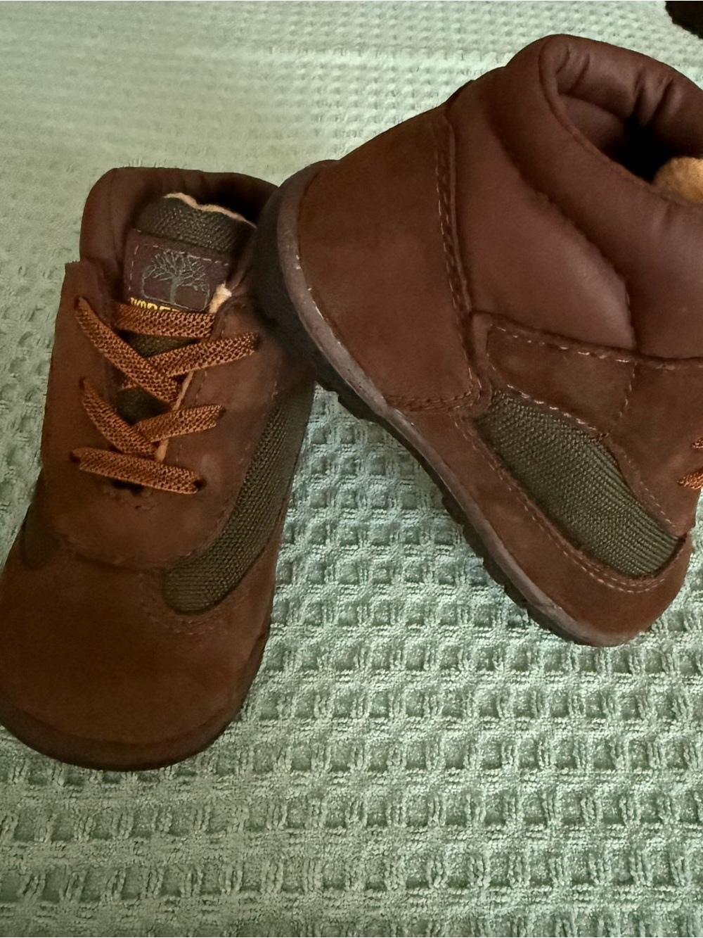 Timberland Brown Lace-Up Baby Walker Boots